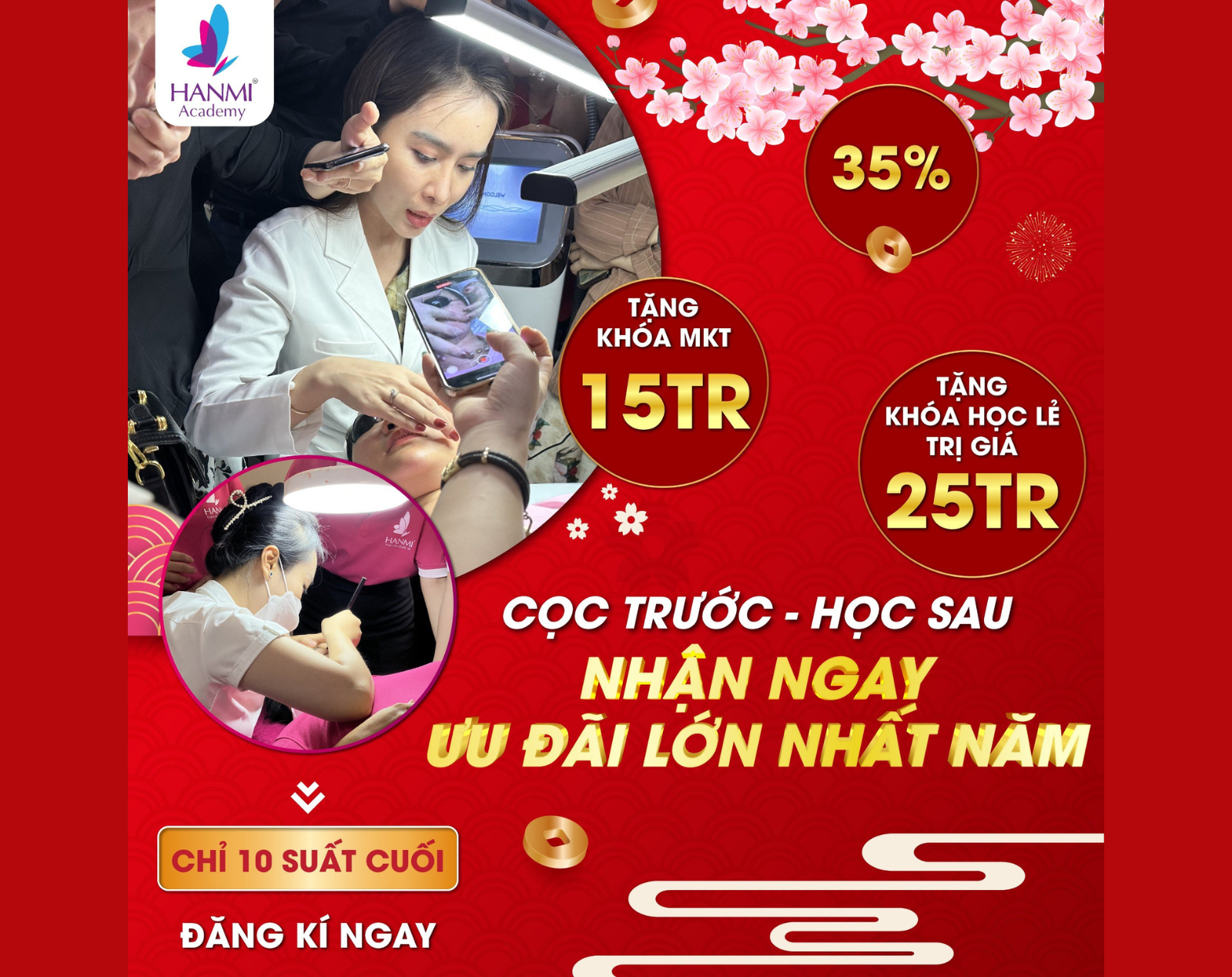 CỌC TRƯỚC TẾT → RA TẾT HỌC SPA → GIỮ BAO LA ƯU ĐÃI